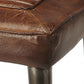 Brown Leather Bar Stool By Homeroots | Bar Stools | Modishstore - 4
