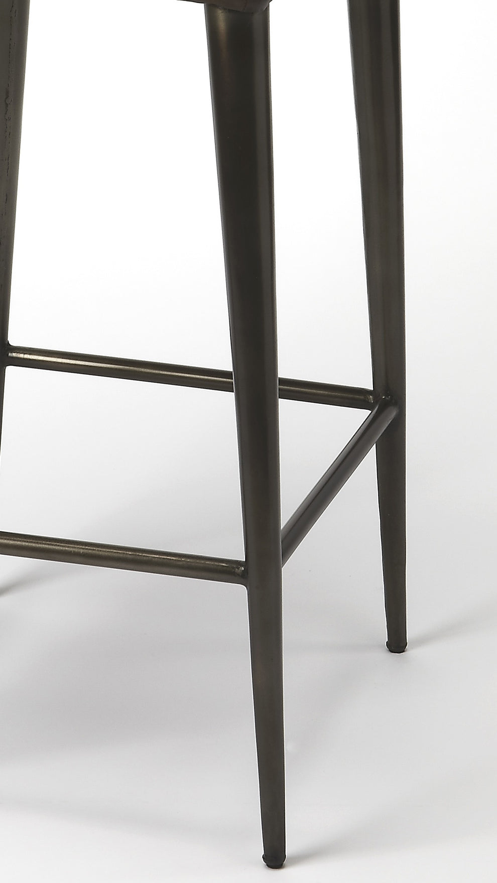 Dark Brown Leather Bar Stool By Homeroots - 389113 | Bar Stools | Modishstore - 5