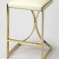 Gold Plated Counter Stool By Homeroots | Counter Stools | Modishstore