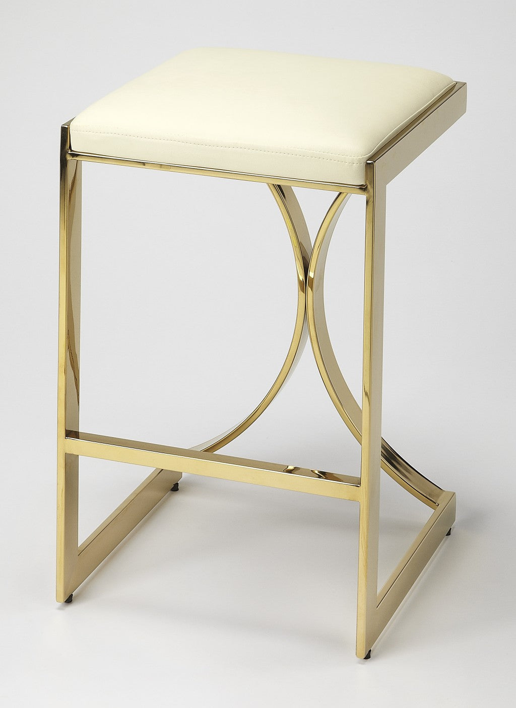 Gold Plated Counter Stool By Homeroots | Counter Stools | Modishstore
