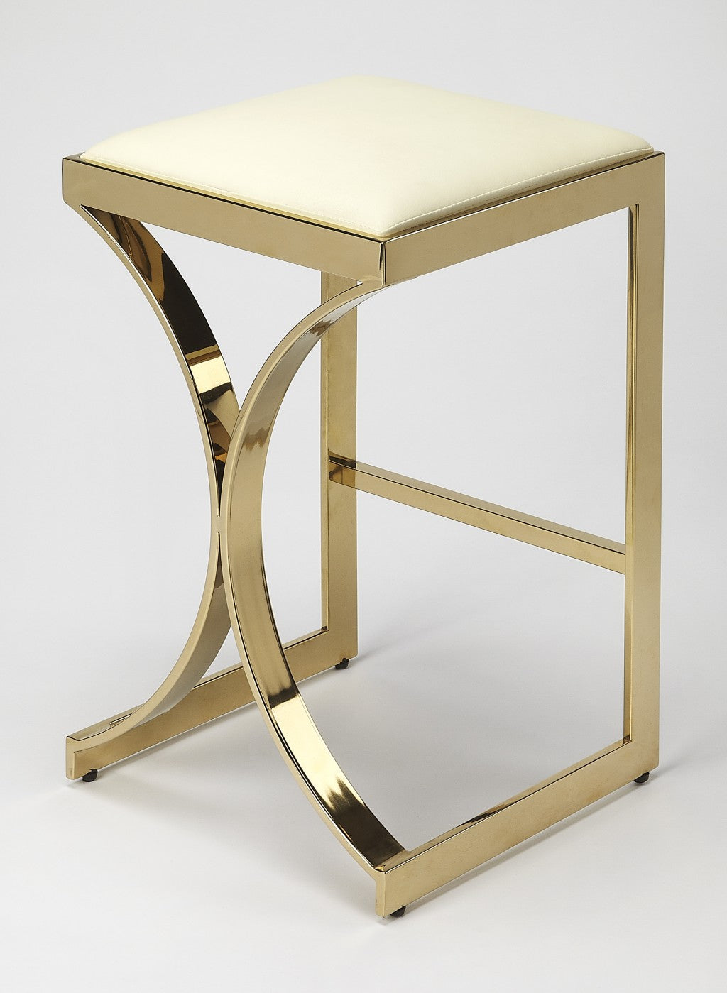 Gold Plated Counter Stool By Homeroots | Counter Stools | Modishstore - 2