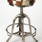 Hair On Hide Iron Bar Stool By Homeroots | Bar Stools | Modishstore