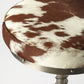 Hair On Hide Iron Bar Stool By Homeroots | Bar Stools | Modishstore - 2