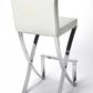Modern White Faux Leather Bar Stool By Homeroots | Bar Stools | Modishstore - 2