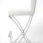 Modern White Faux Leather Bar Stool By Homeroots | Bar Stools | Modishstore - 3