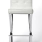 Modern White Faux Leather Bar Stool By Homeroots | Bar Stools | Modishstore - 4