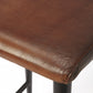 Dark Brown Leather Bar Stool By Homeroots - 389132 | Bar Stools | Modishstore - 7