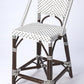 White And Chocolate Rattan Counter Stool By Homeroots | Counter Stools | Modishstore