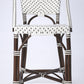 White And Chocolate Rattan Counter Stool By Homeroots | Counter Stools | Modishstore - 5