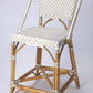 White And Tan Beige Rattan Counter Stool By Homeroots | Counter Stools | Modishstore