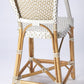White And Tan Beige Rattan Counter Stool By Homeroots | Counter Stools | Modishstore - 8