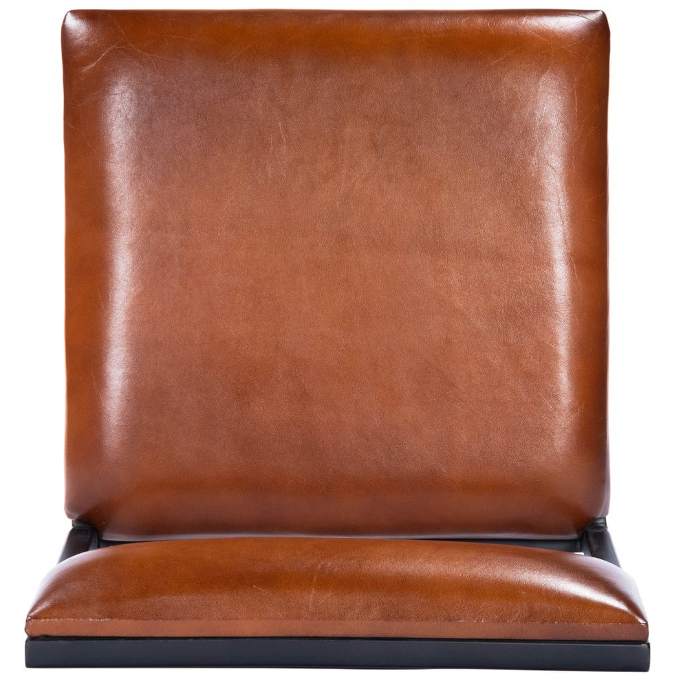 Classic Leather And Metal Counter Stool By Homeroots | Counter Stools | Modishstore - 6