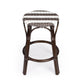 Dark Brown And White Rattan Counter Stool By Homeroots | Counter Stools | Modishstore - 3