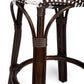 Dark Brown And White Rattan Counter Stool By Homeroots | Counter Stools | Modishstore - 5