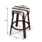 Dark Brown And White Rattan Counter Stool By Homeroots | Counter Stools | Modishstore - 7