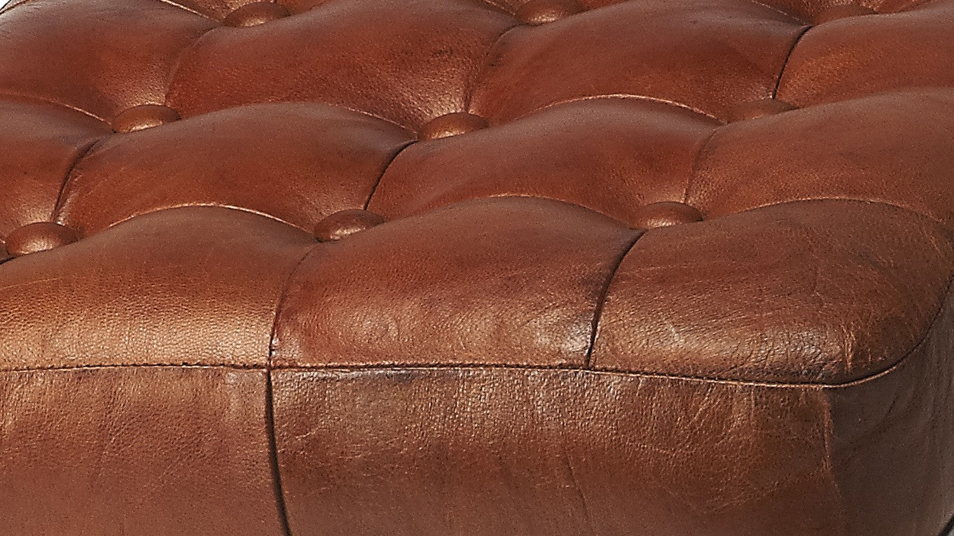 Iron And Leather Counter Stool By Homeroots | Counter Stools | Modishstore - 3