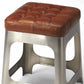 Iron And Leather Counter Stool By Homeroots | Counter Stools | Modishstore - 5