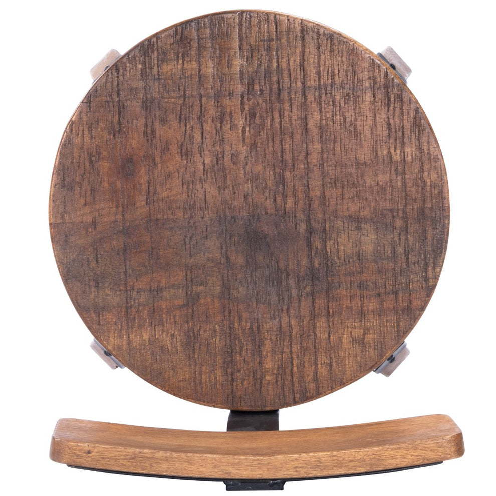 Sturdy Wood And Metal Counter Stool By Homeroots | Counter Stools | Modishstore - 6