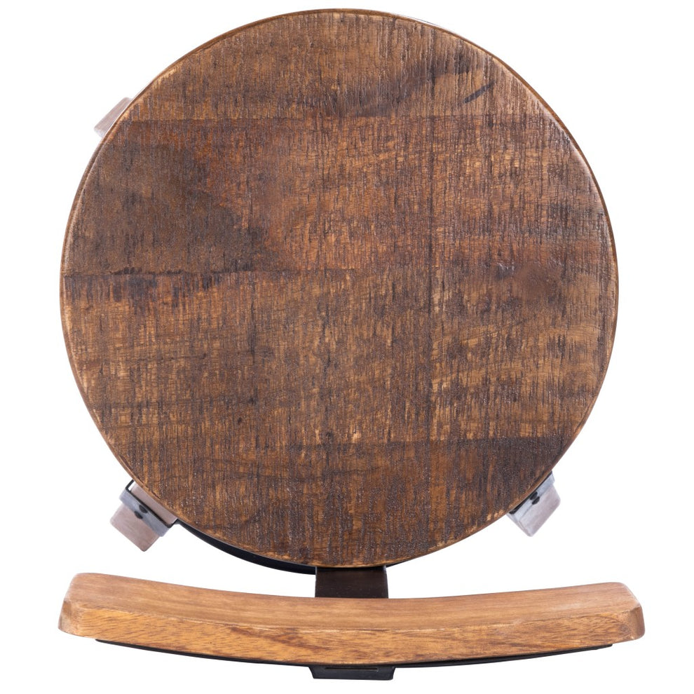 Sturdy Wood And Metal Bar Stool By Homeroots | Bar Stools | Modishstore - 6