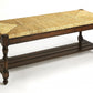 Updated Traditional Mahogany and Wicker Bench By Homeroots | Benches | Modishstore - 3