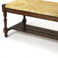 Updated Traditional Mahogany and Wicker Bench By Homeroots | Benches | Modishstore - 4