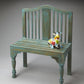 Antiqued Blue Solid Wood Bench By Homeroots
