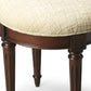 Classic Cherry Brown Vanity Stool By Homeroots