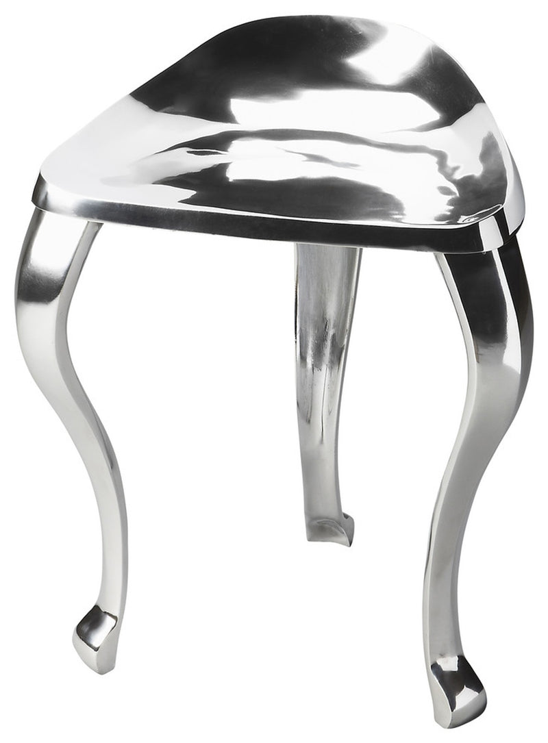 Modern Tripod Aluminum Stool By Homeroots | Stools | Modishstore