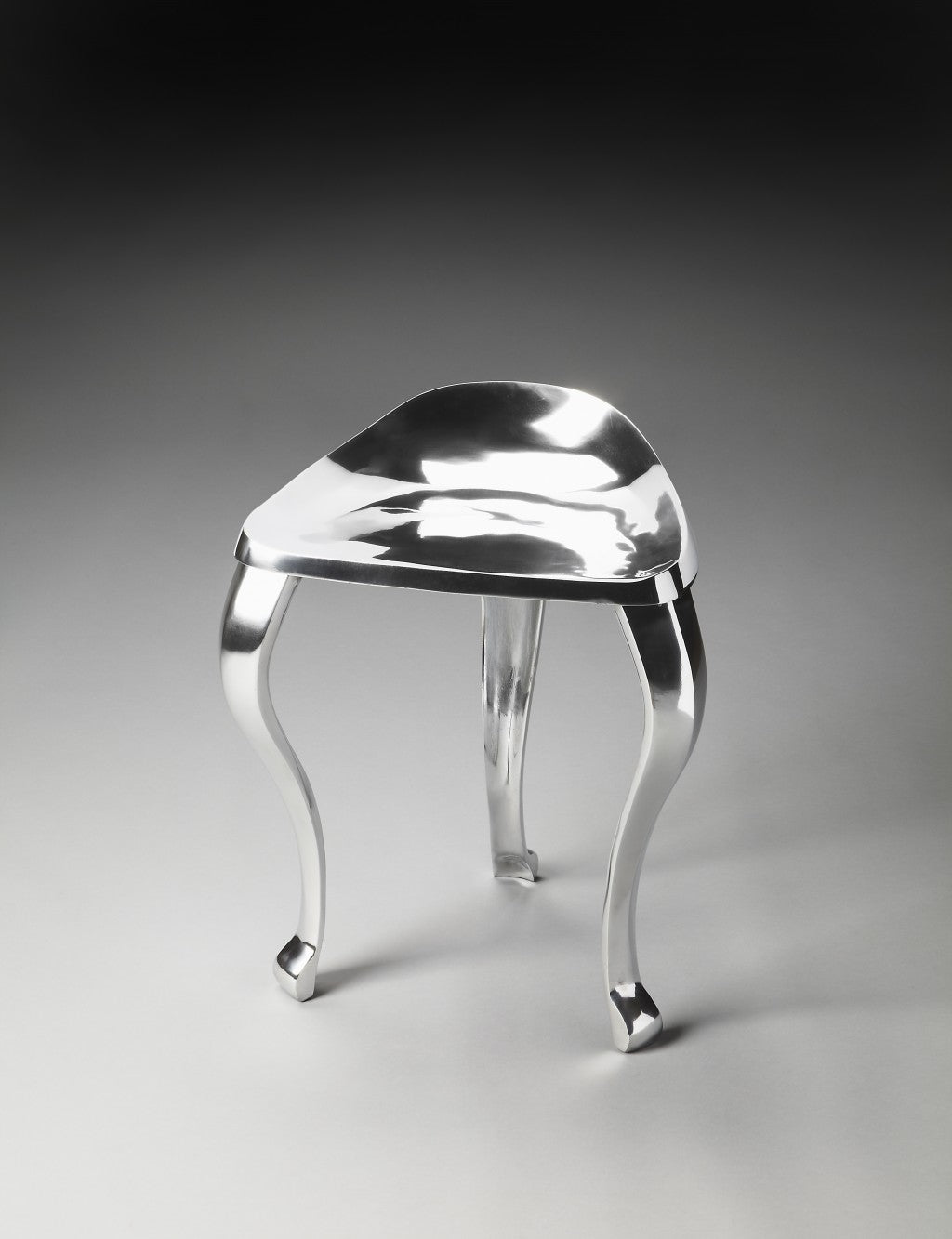 Modern Tripod Aluminum Stool By Homeroots | Stools | Modishstore - 6