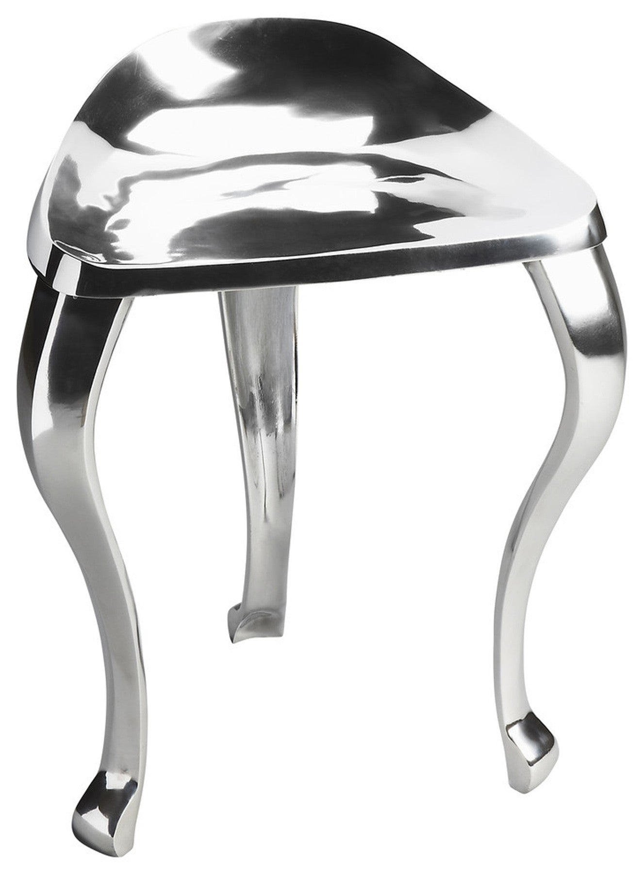 Modern Tripod Aluminum Stool By Homeroots | Stools | Modishstore - 2