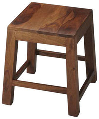 Loft Brown Solid Wood Stool By Homeroots
