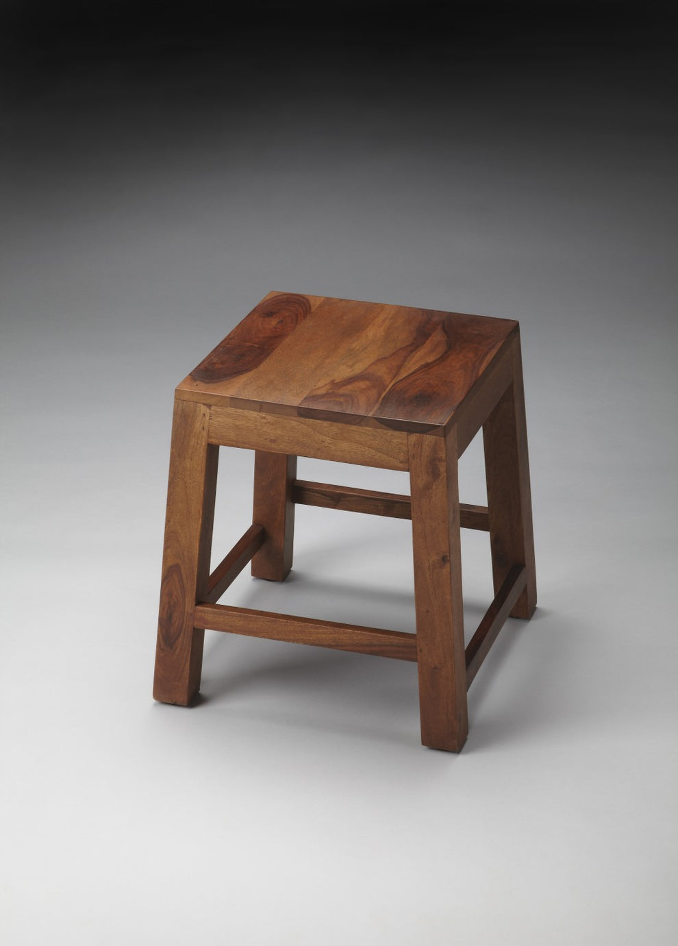 Loft Brown Solid Wood Stool By Homeroots | Stools | Modishstore - 5