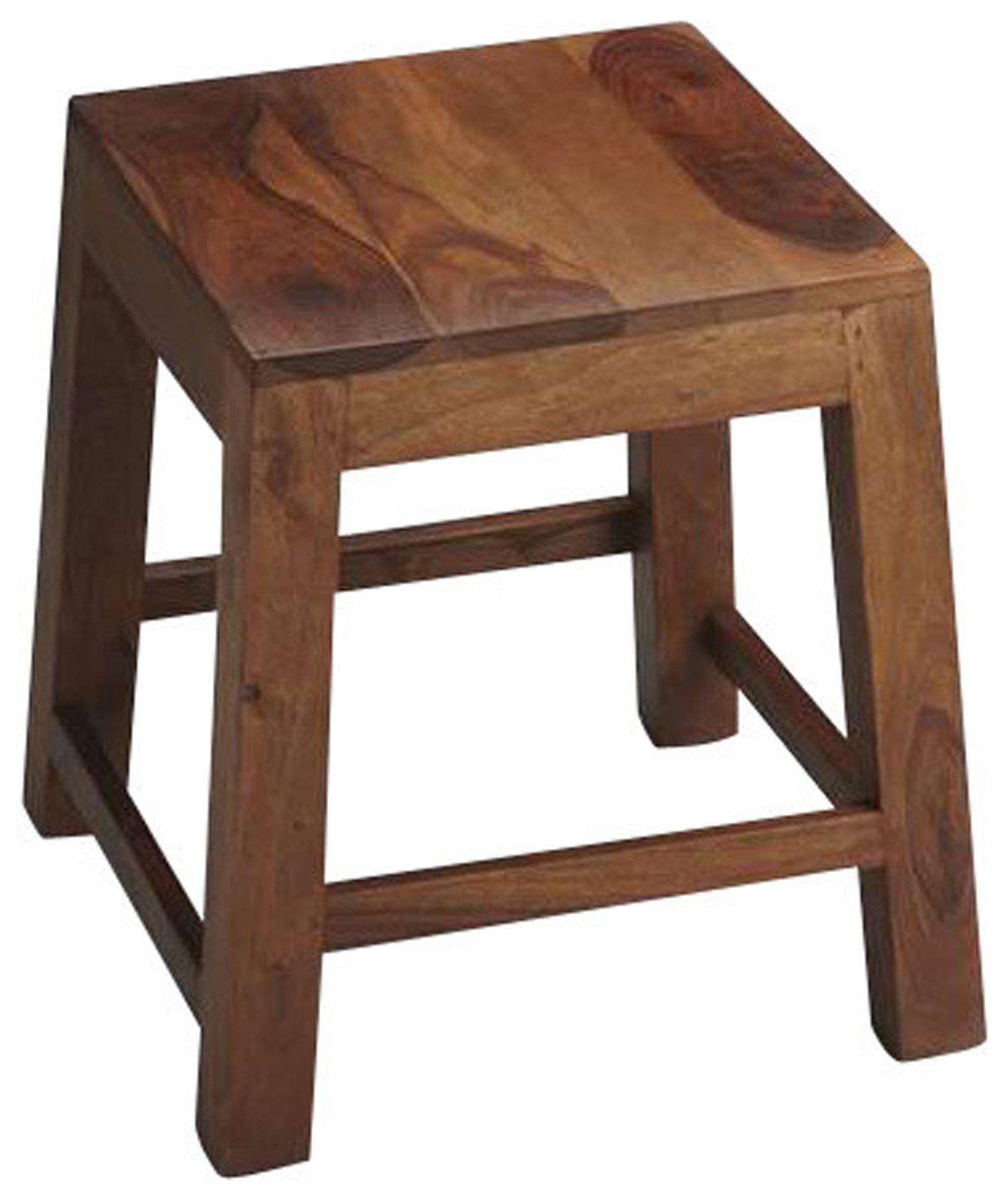 Loft Brown Solid Wood Stool By Homeroots | Stools | Modishstore - 2