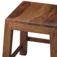 Loft Brown Solid Wood Stool By Homeroots | Stools | Modishstore - 4