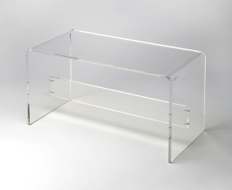 Modern Chic Acrylic Bench By Homeroots | Benches | Modishstore