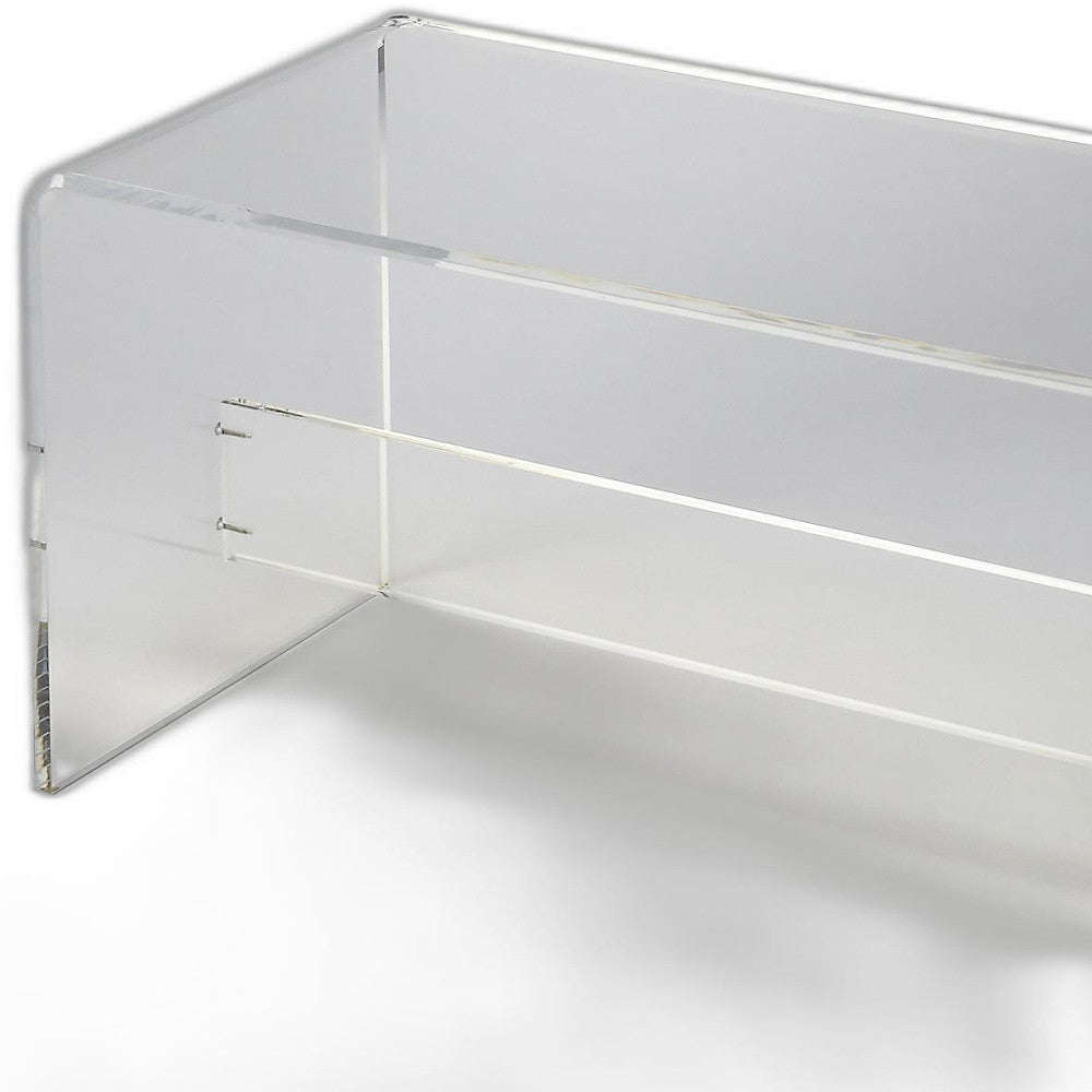 Modern Chic Acrylic Bench By Homeroots | Benches | Modishstore - 3