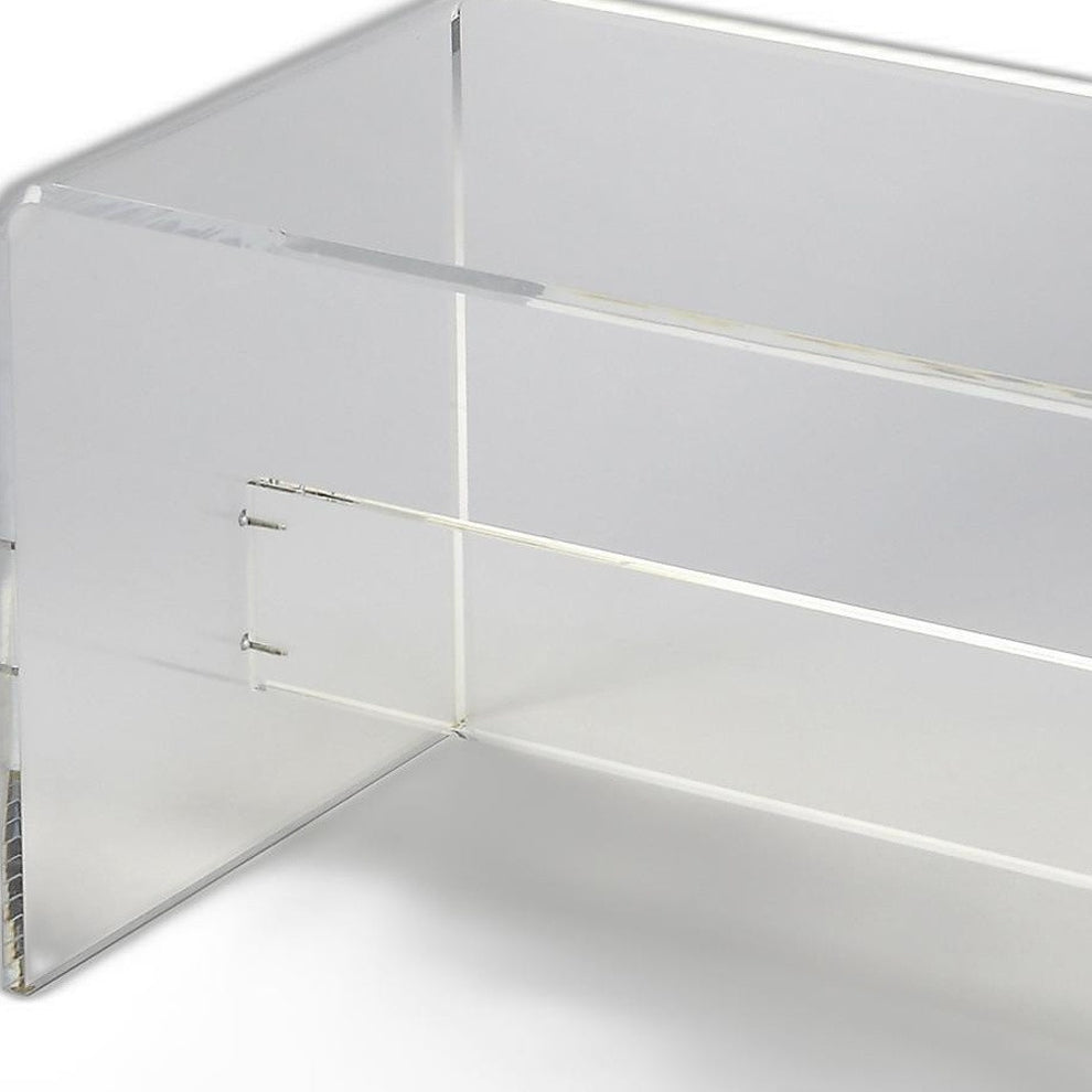 Modern Chic Acrylic Bench By Homeroots | Benches | Modishstore - 4