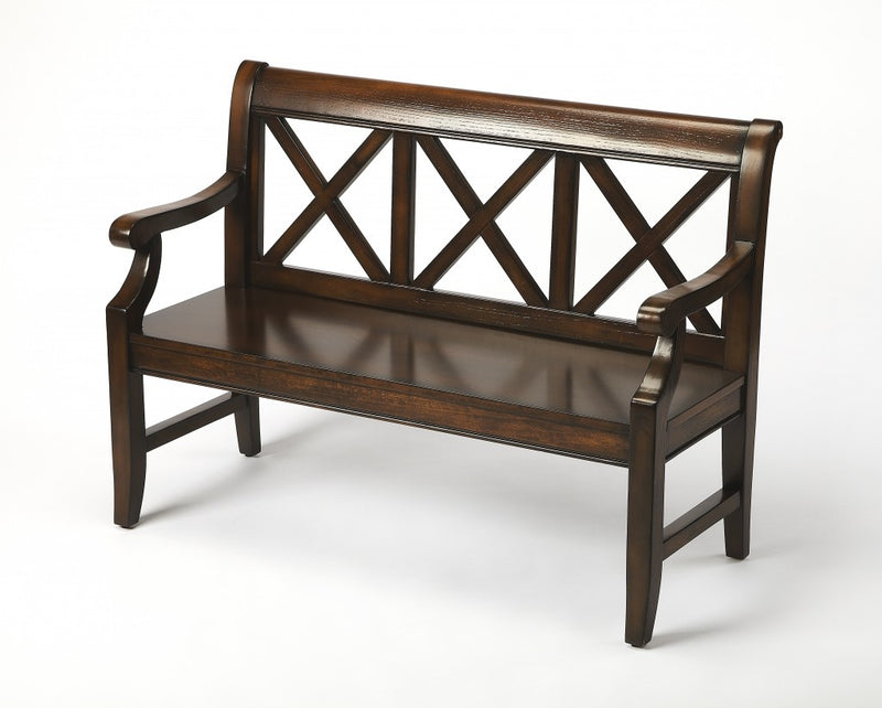 Dark Brown Bench By Homeroots | Benches | Modishstore