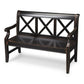 Modern Rustic Black Bench By Homeroots | Benches | Modishstore