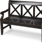 Modern Rustic Black Bench By Homeroots | Benches | Modishstore - 3