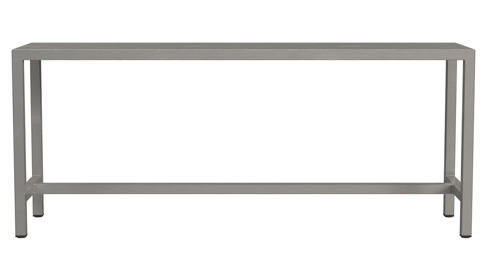 Sleek Modern Brushed Nickel Bench By Homeroots | Benches | Modishstore - 2