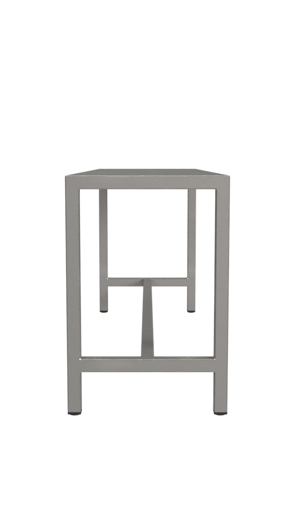 Sleek Modern Brushed Nickel Bench By Homeroots | Benches | Modishstore - 3