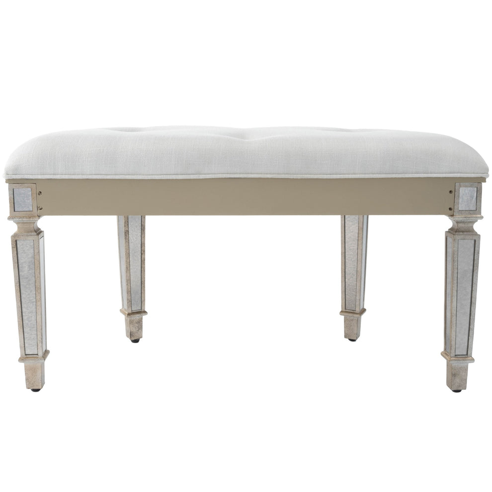 Modern Mirrored Crescent Bench By Homeroots | Benches | Modishstore - 4