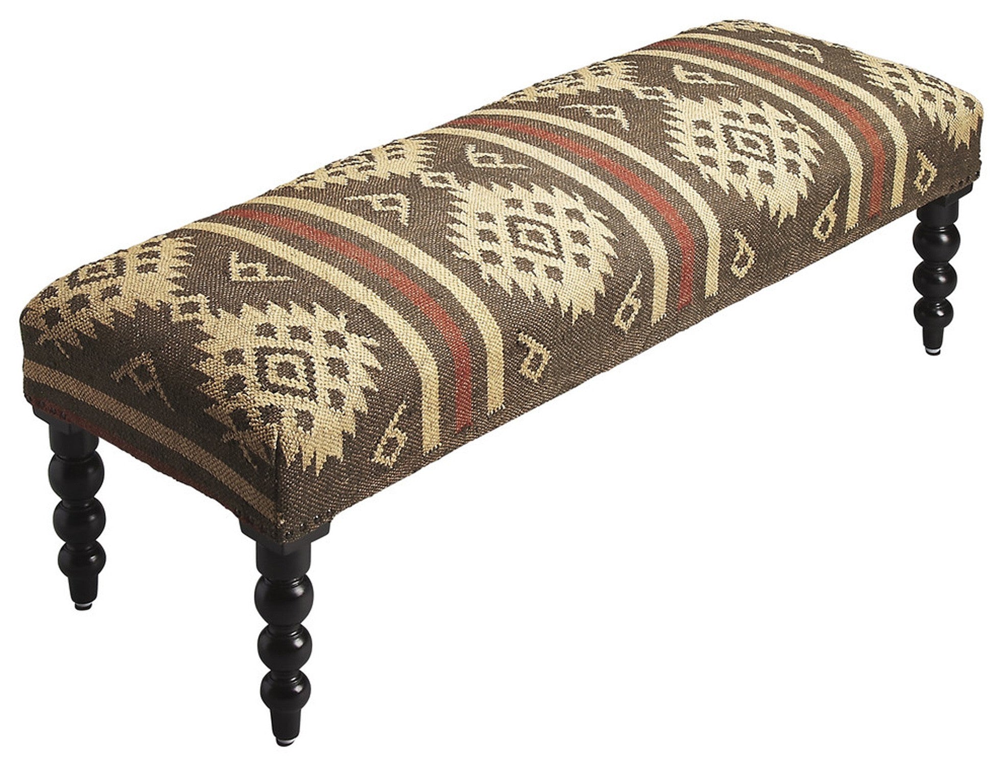 HomeRoots Jute Upholstered Bench - Thumbnail 4
