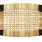 Black and Natural Cane Woven Stool By Homeroots