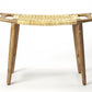 Natural Wood Finish Cane Stool By Homeroots | Stools | Modishstore - 2