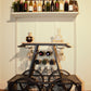 Rustic Black Rail Car Bar Cart By Homeroots | Bar Carts | Modishstore - 6