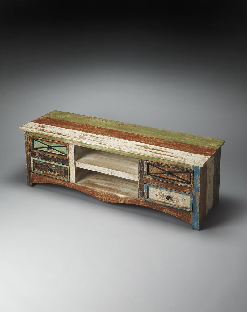 Decatur Recycled Wood Entertainment Console By Homeroots | TV Stands | Modishstore