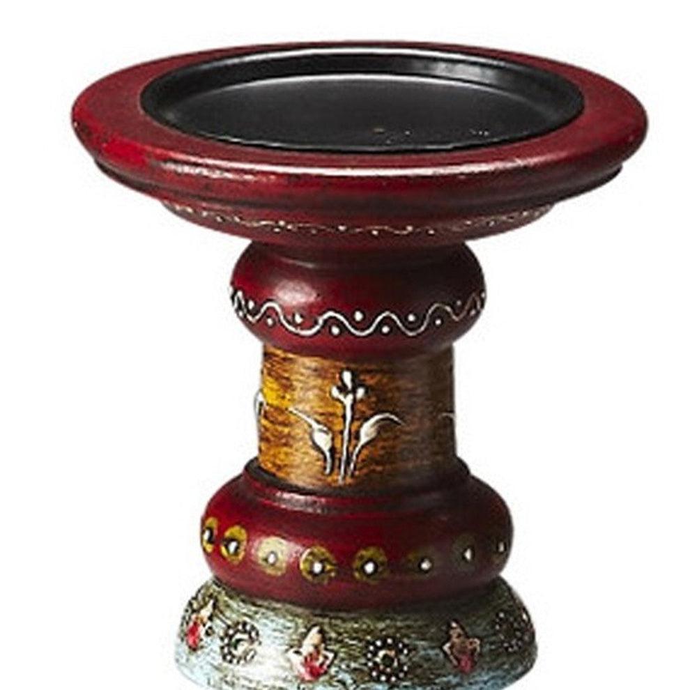 Hand Painted Candle Holder By Homeroots | Candle Holders | Modishstore - 4