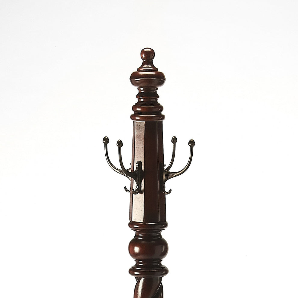 Joshua Plantation Cherry Costumer By Homeroots | Shelves & Shelving Units | Modishstore - 3